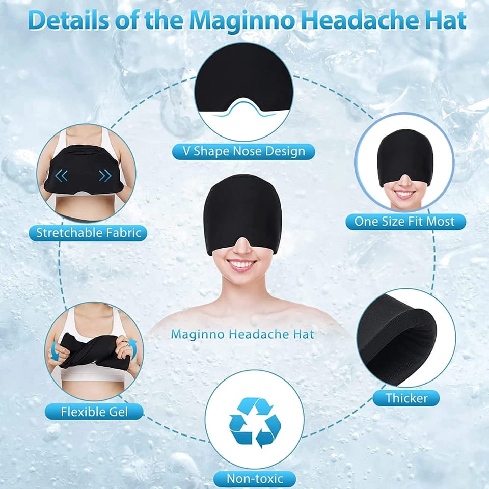 Gorro en gel para migraña