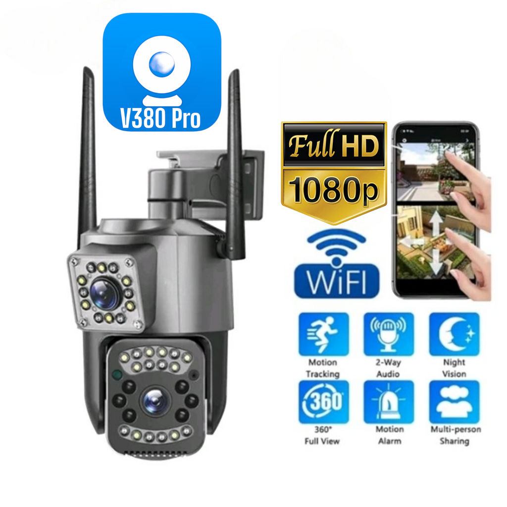 Camara De Seguridad Ptz Doble Lente